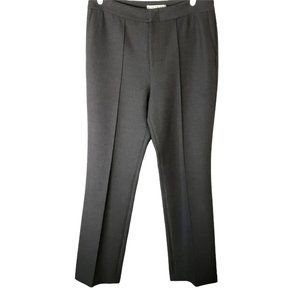 Alice + Olivia Grey Dress Pants w/ Pin Tuck Straight Leg Career Style Trousers